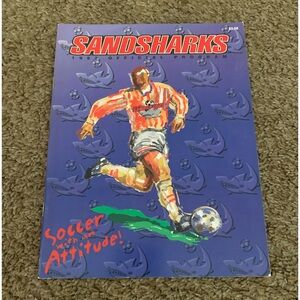 Arizona Sandsharks 1997 Official team program media guide CISL soccer Vintage